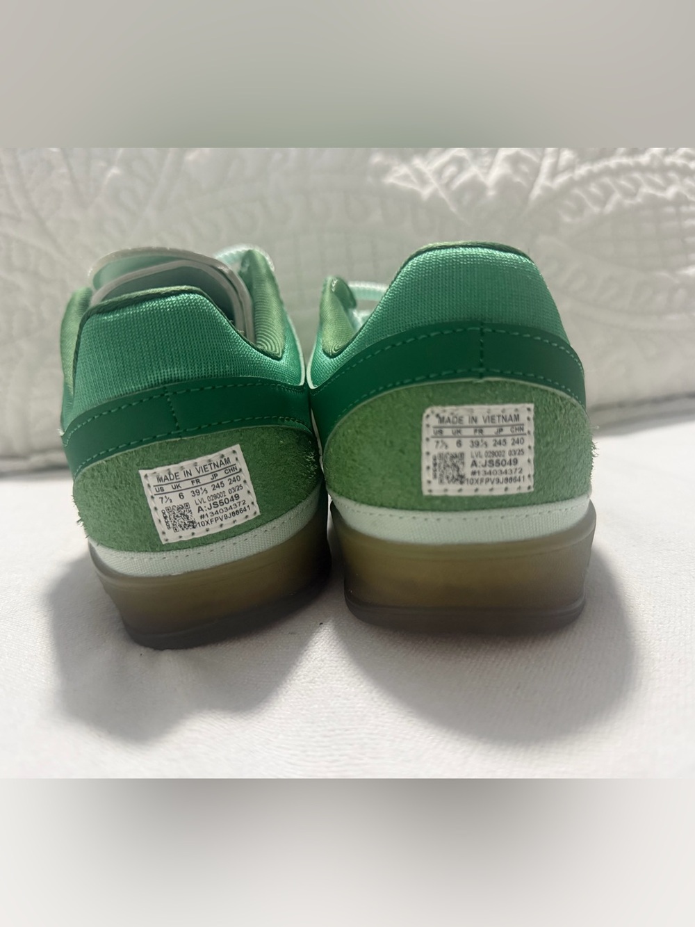 adidas Yunque Green & White Retro Skate Sneaker - Picture 2 of 6